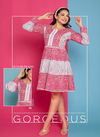Kaya Strawberry Classic Cotton Printed Party Wear Western Kurti Collection